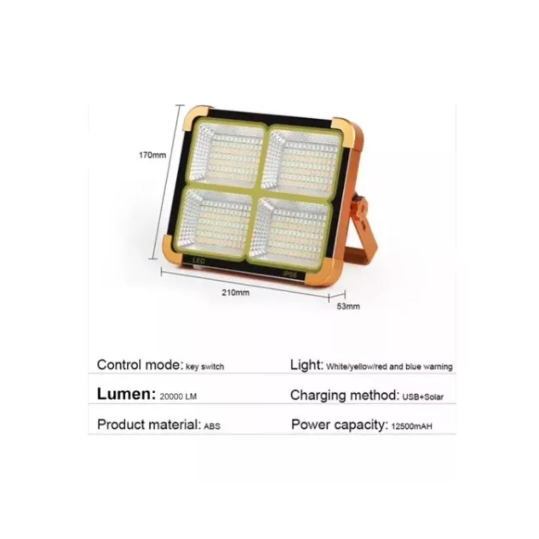 Miniatura 2 de Reflector Lampara Led Portátil Solar Ext